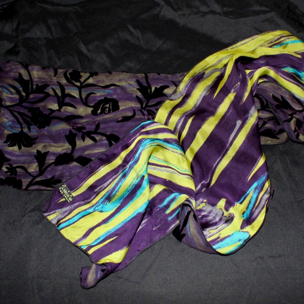 Caron Miller Velvet & Silk Scarf